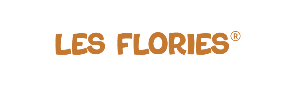 Les Flories écrit en orange