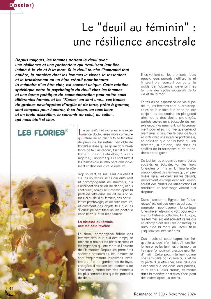 RES209 Deuil au Féminin page 1